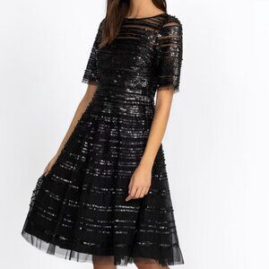 Johnny Was Black Beaded Mesh Dress - Never Worn